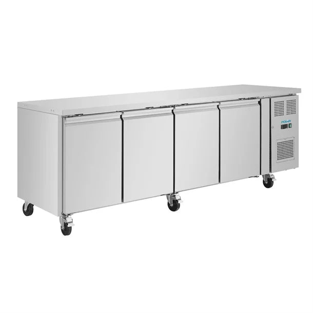 UA049 Polar U-Series Four Door Counter Fridge 553Ltr Capacity: 393Ltr. R600a