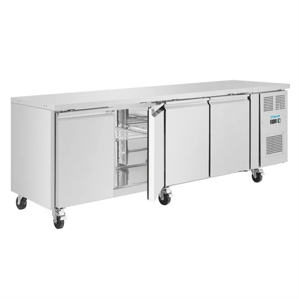 UA049 Polar U-Series Four Door Counter Fridge 553Ltr Capacity: 393Ltr. R600a