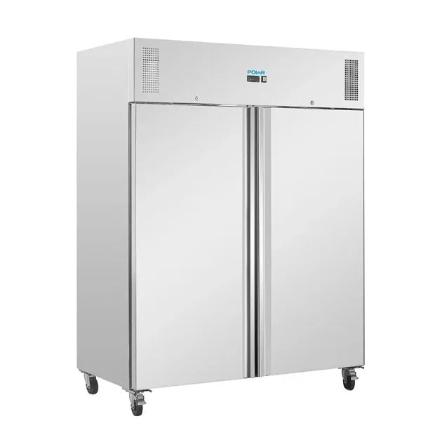 UA053 Polar U-Series Double Door Upright Freezer 1300Ltr - JD Catering Equipment Solutions Ltd