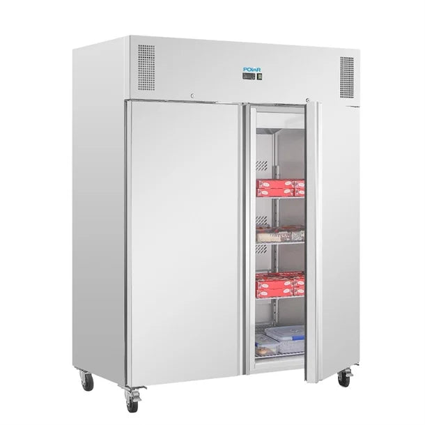 UA053 Polar U-Series Double Door Upright Freezer 1300Ltr