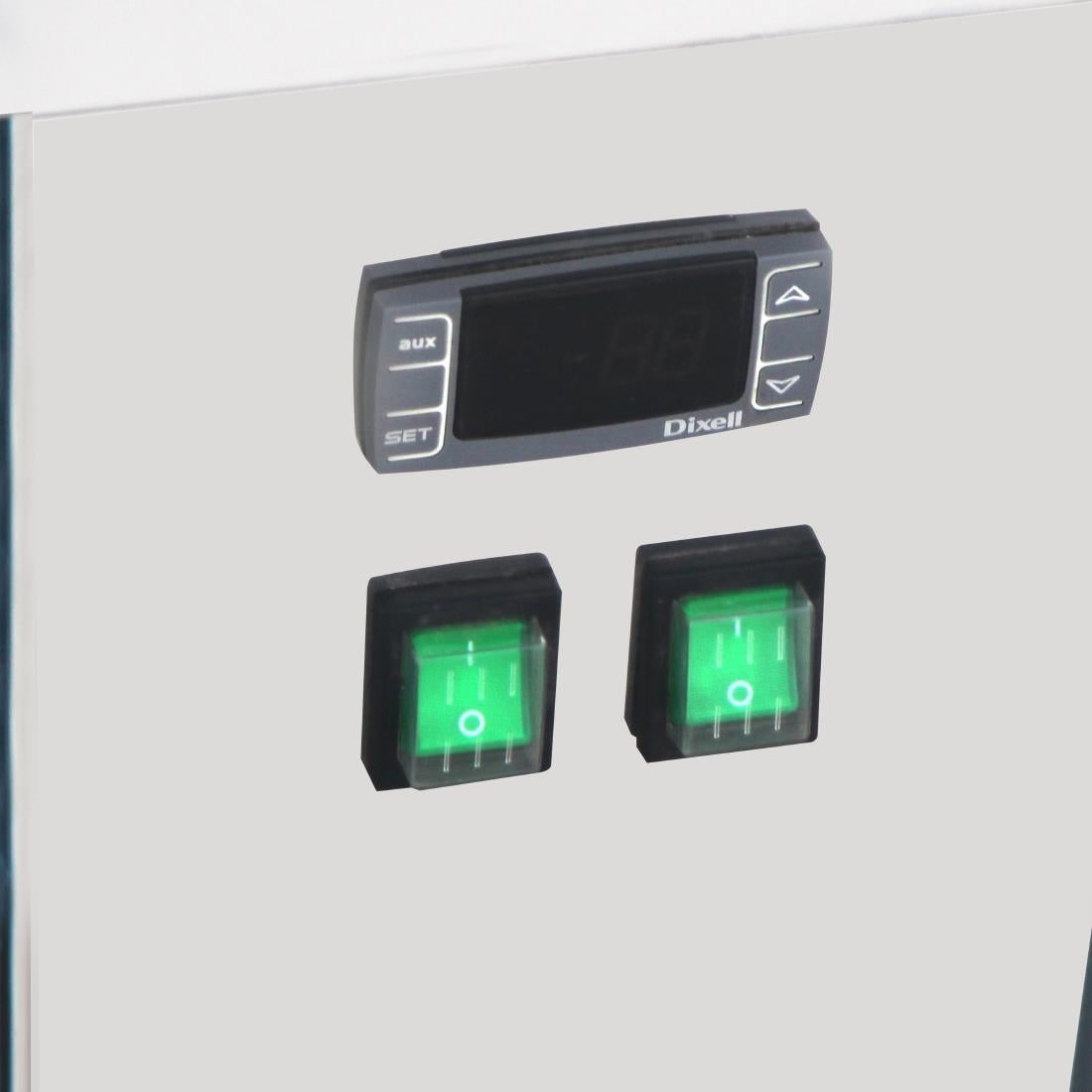 UA058 - Polar U-Series 6 Pan Ice Cream Serve Over Cabinet Freezer