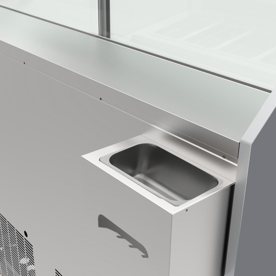 UA058 - Polar U-Series 6 Pan Ice Cream Serve Over Cabinet Freezer