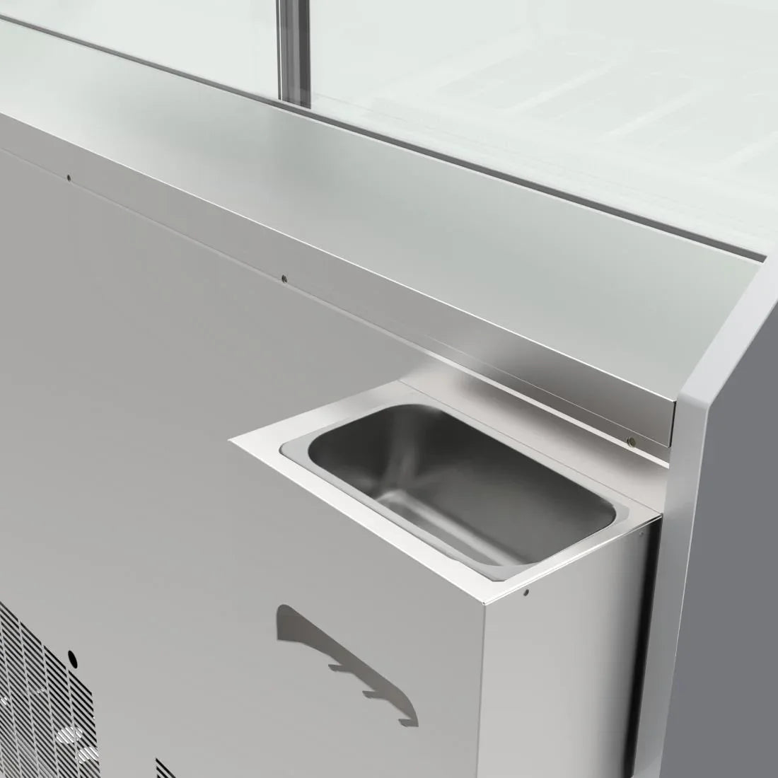 UA058 - Polar U-Series 6 Pan Ice Cream Serve Over Cabinet Freezer