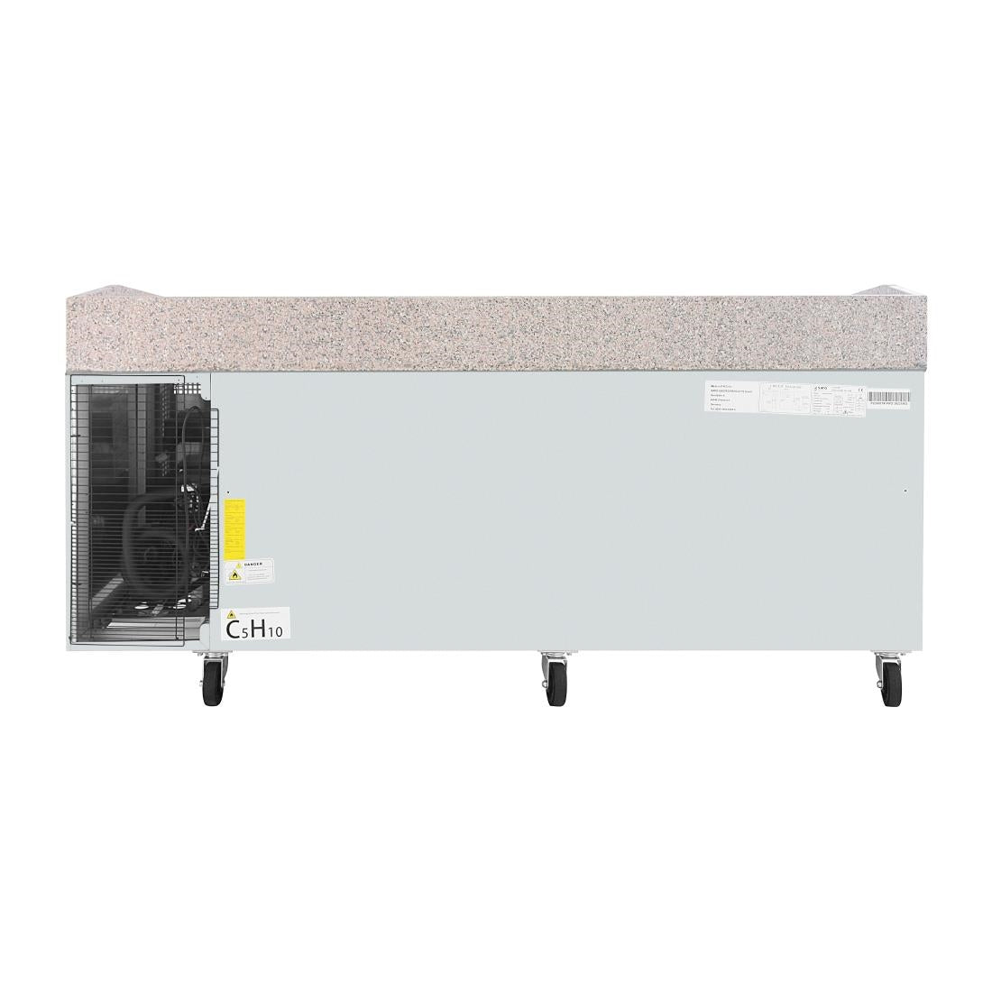 UA082 Polar U-Series Bakery Counter Fridge with Granite Top 634Ltr