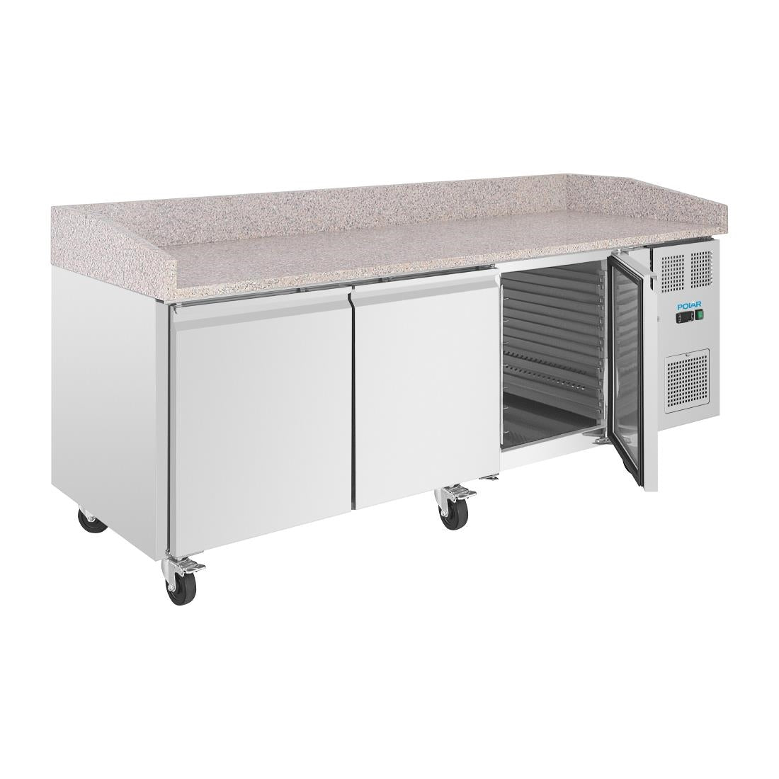 UA082 Polar U-Series Bakery Counter Fridge with Granite Top 634Ltr