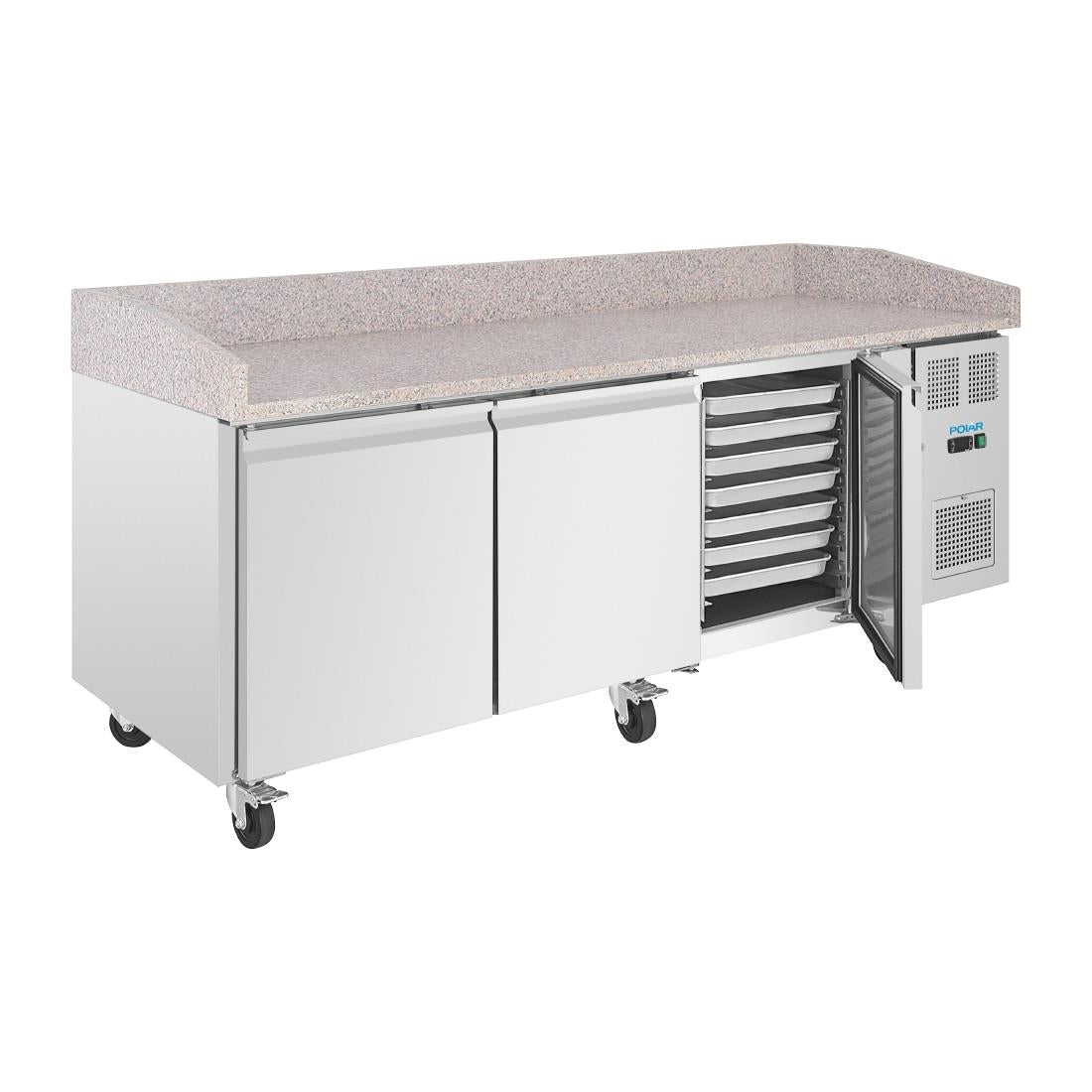 UA082 Polar U-Series Bakery Counter Fridge with Granite Top 634Ltr