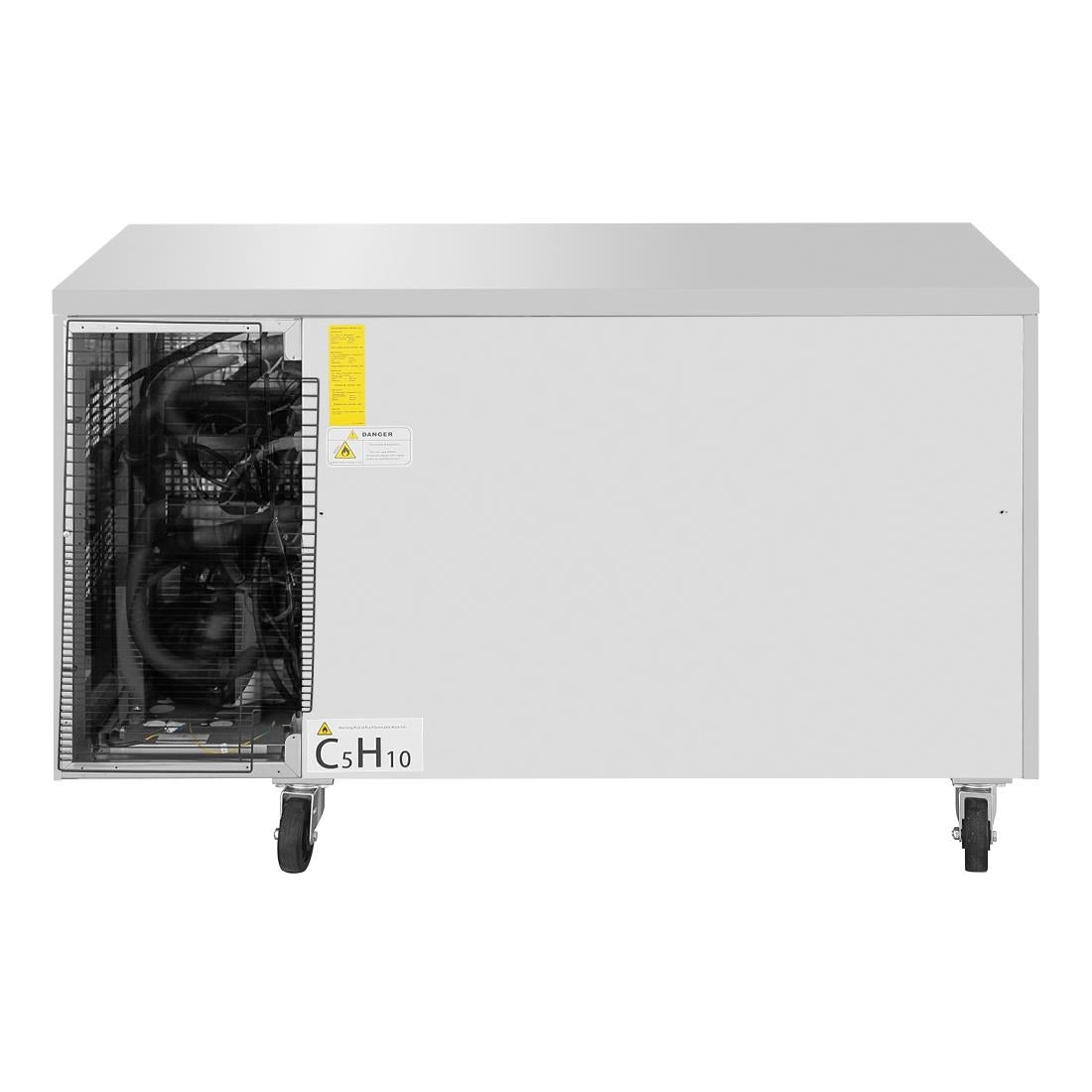 UA086 Polar U-Series Fridge/Freezer Counter - 2 door
