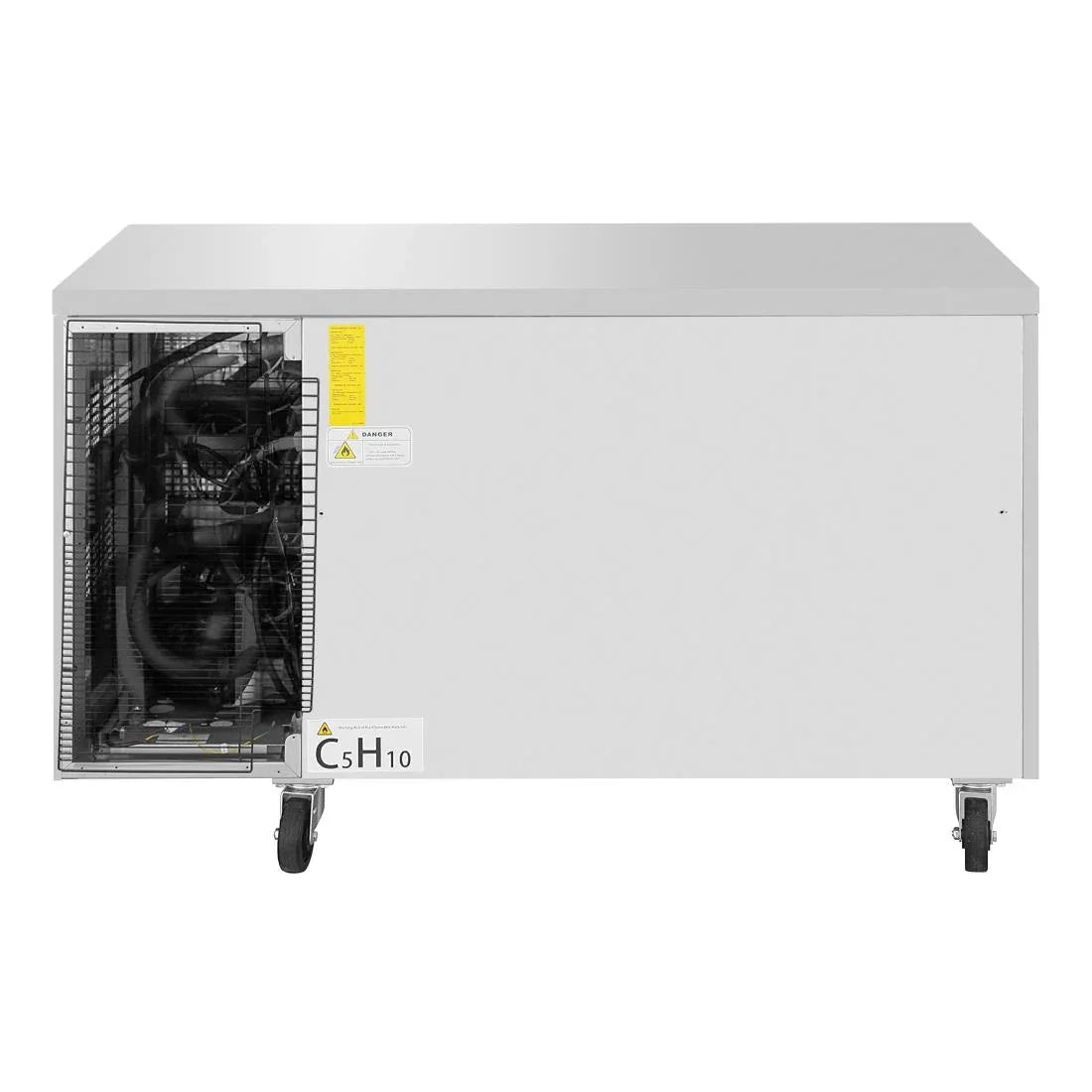 UA086 Polar U-Series Fridge/Freezer Counter - 2 door