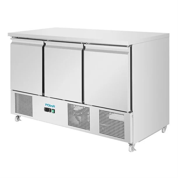 UA090 Polar U-Series Ventilated 3 Door Saladette Counter