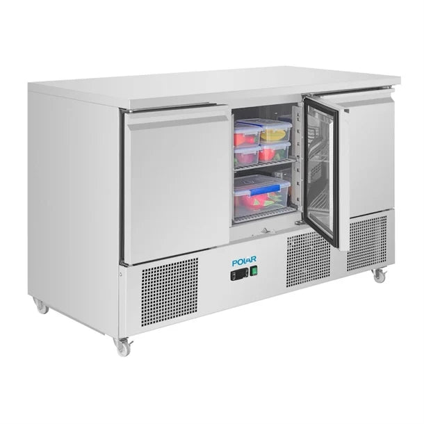 UA090 Polar U-Series Ventilated 3 Door Saladette Counter