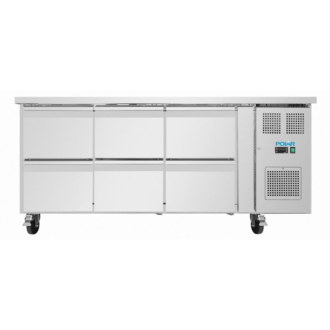 UA101 Polar U-Series Six Drawer Gastronorm Counter Fridge