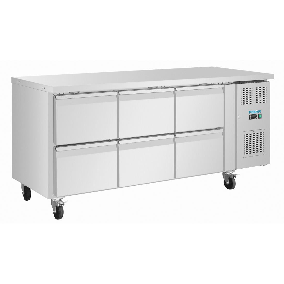 UA101 Polar U-Series Six Drawer Gastronorm Counter Fridge