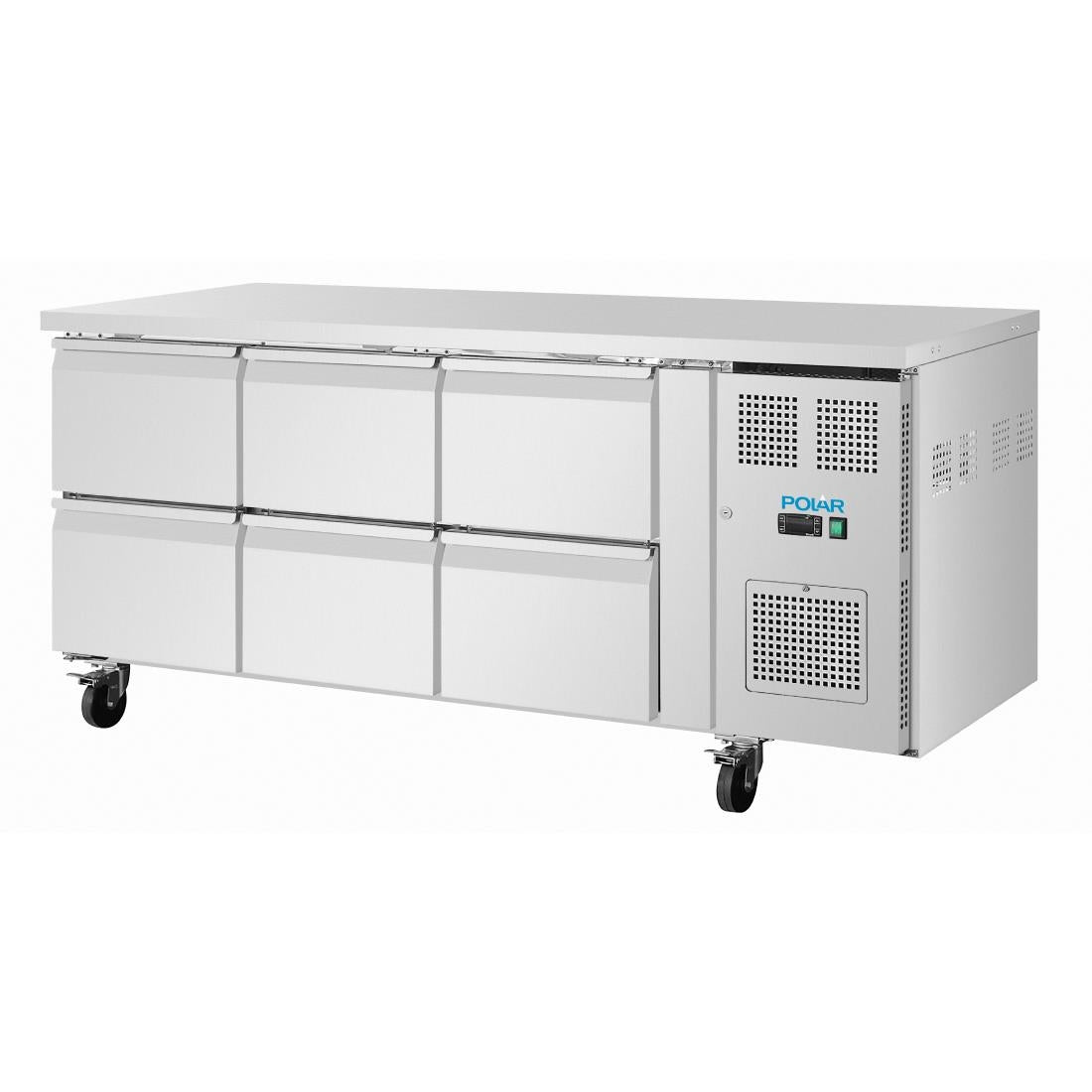 UA101 Polar U-Series Six Drawer Gastronorm Counter Fridge