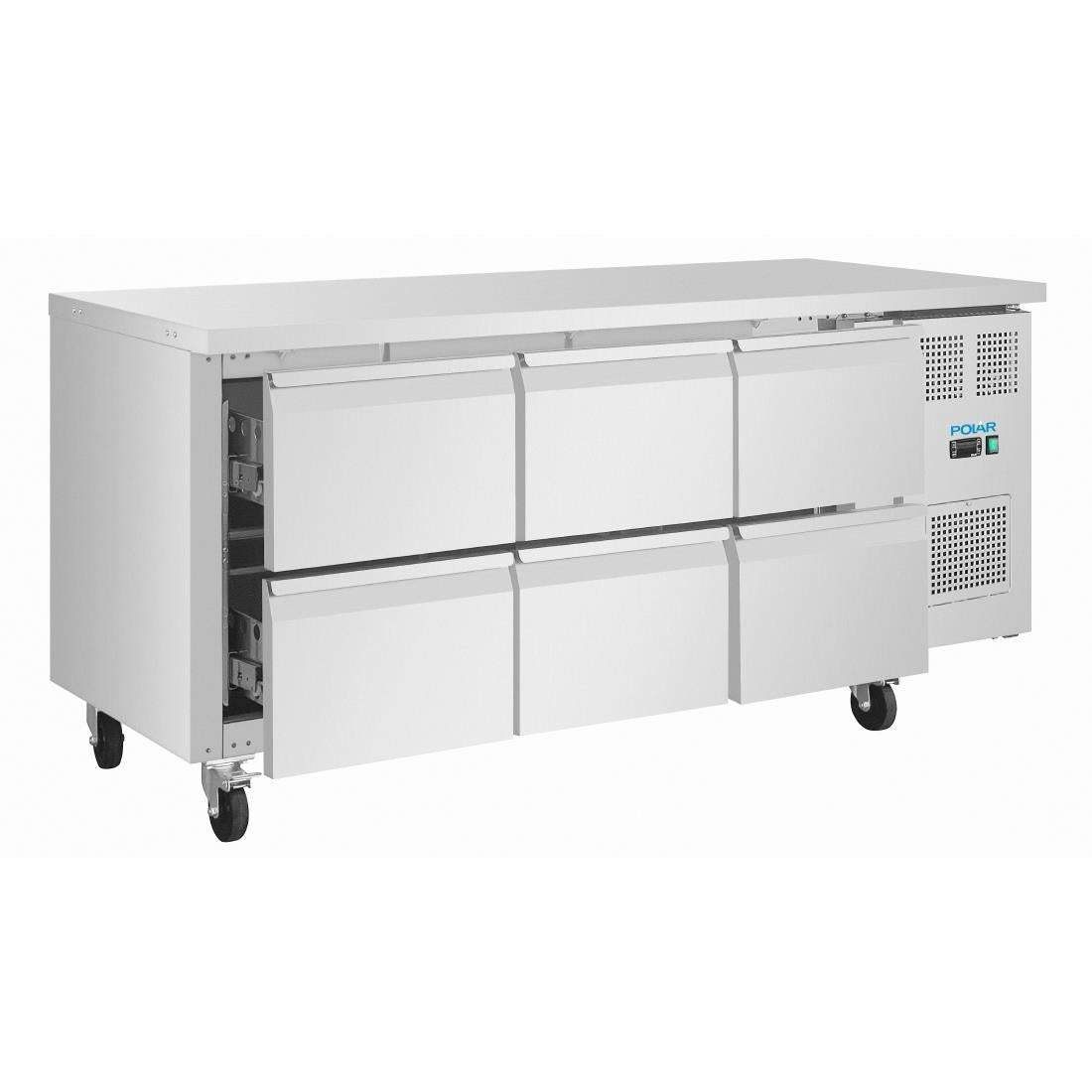 UA101 Polar U-Series Six Drawer Gastronorm Counter Fridge