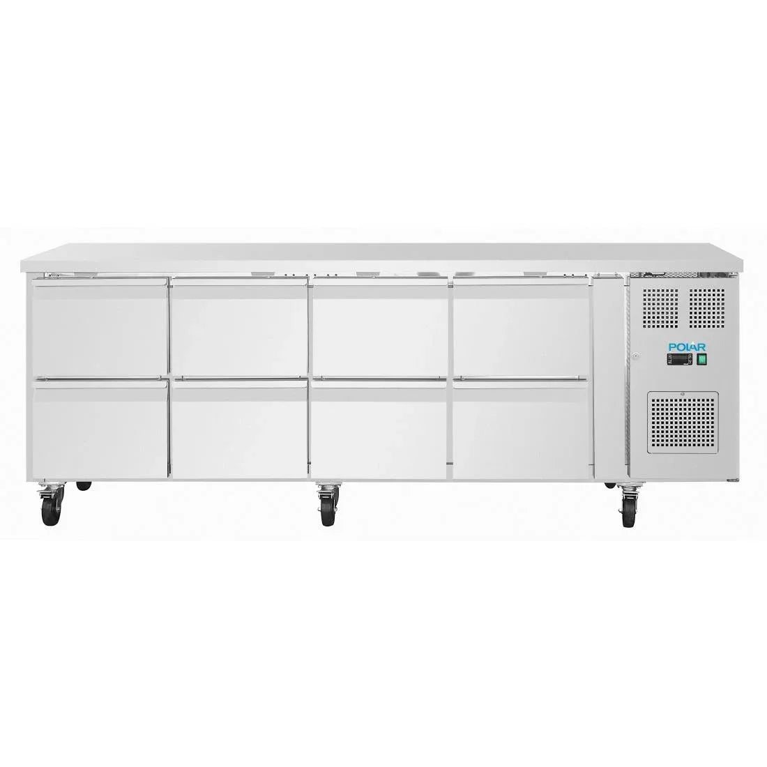 UA102 Polar U-Series Eight Drawer Gastronorm Counter Fridge