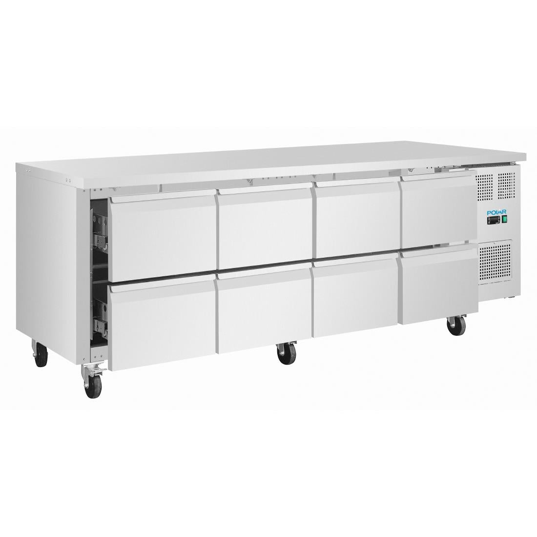 UA102 Polar U-Series Eight Drawer Gastronorm Counter Fridge