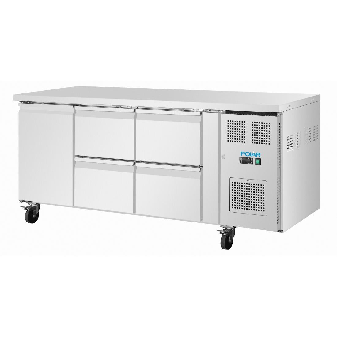 UA103 Polar U-Series Counter 4 Drawers & 1 Door