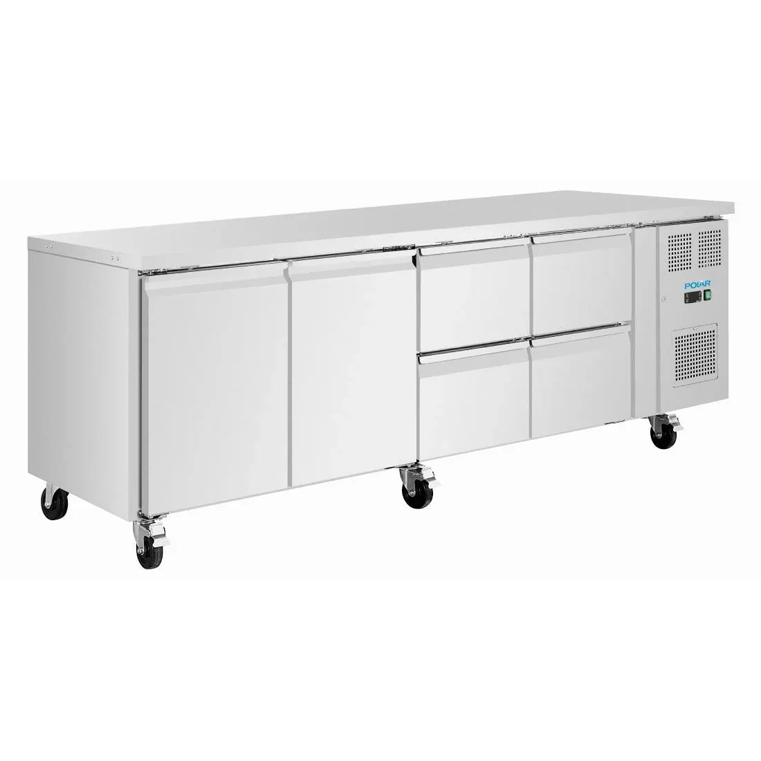 UA104 Polar U-Series Counter 4 Drawers & 2 Door