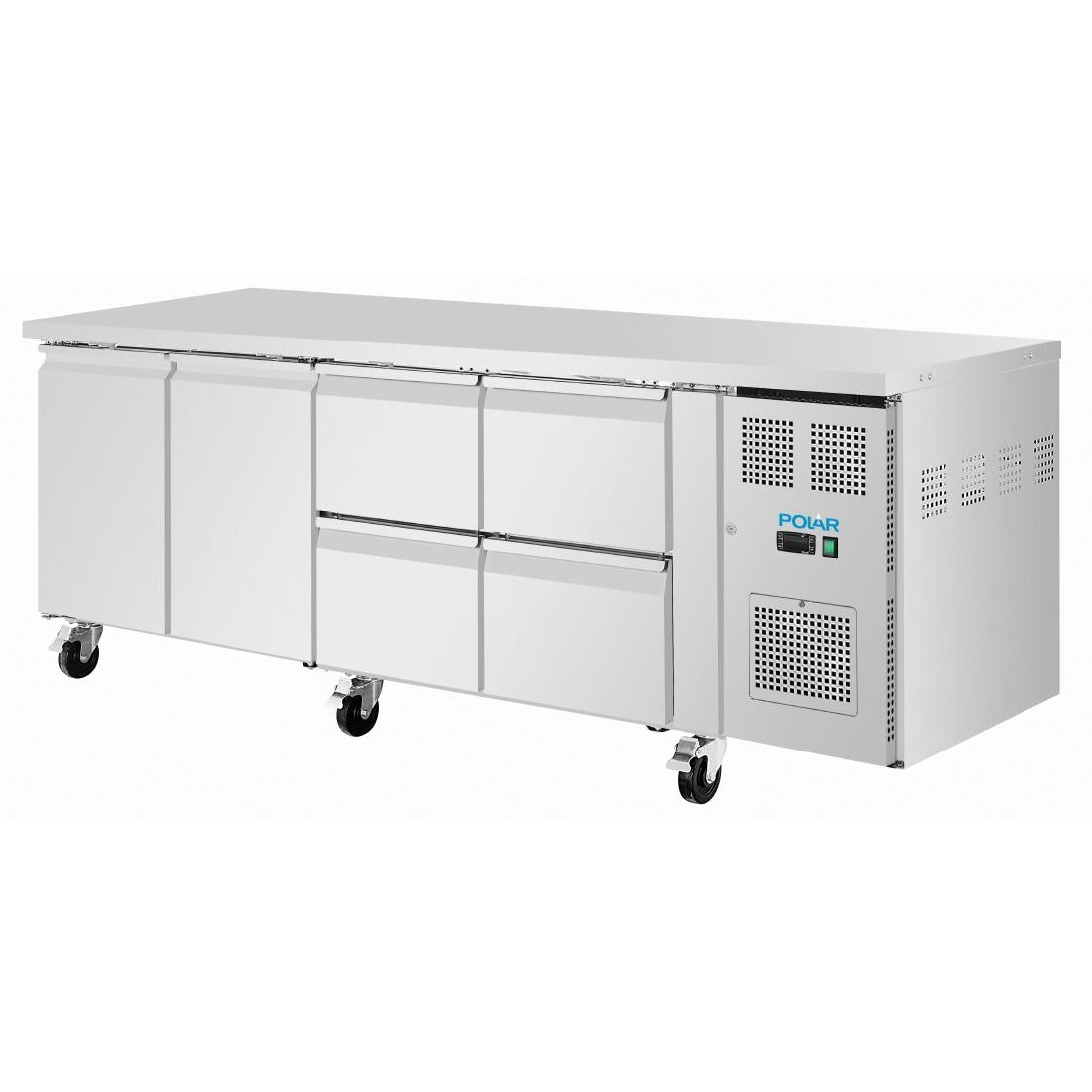 UA104 Polar U-Series Counter 4 Drawers & 2 Door