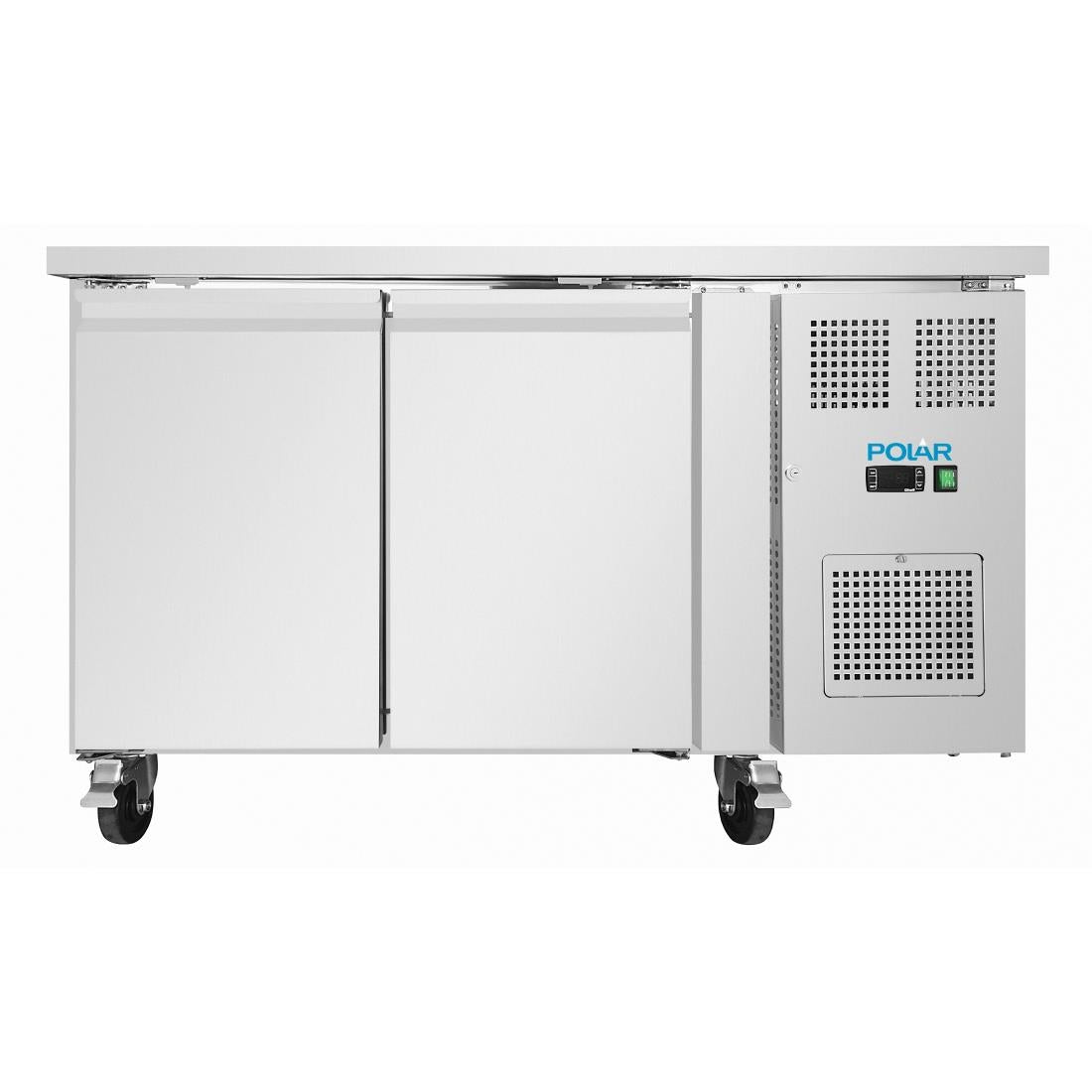 UA105 Polar U-Series Double Door Slimline Counter Fridge