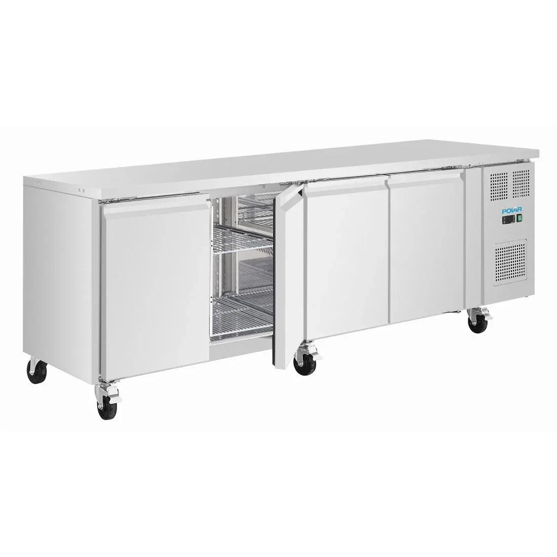 UA107 Polar U-Series Four Door Slimline Counter Fridge