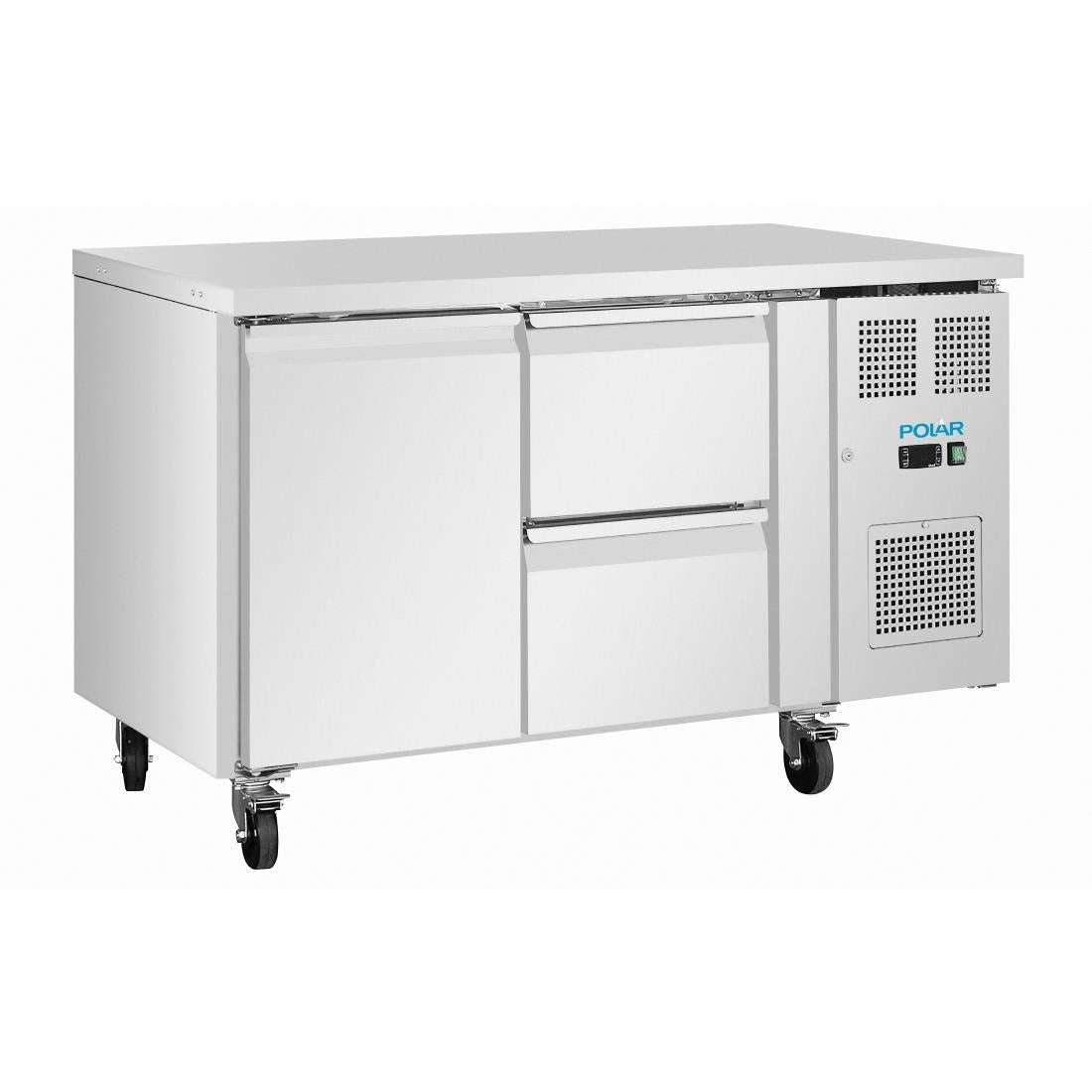 UA108 Polar U-Series 1 Door & 2 Drawer Counter Fridge