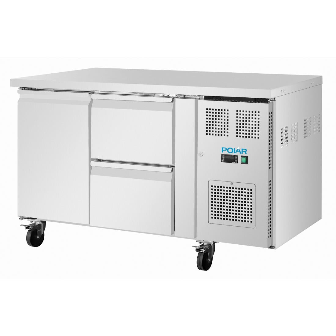UA108 Polar U-Series 1 Door & 2 Drawer Counter Fridge