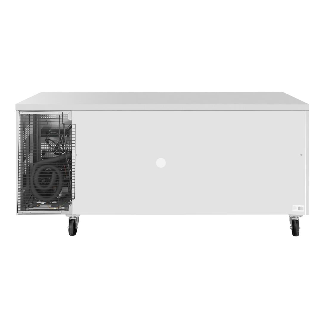 Polar U-Series Double Door Counter Fridge 242Ltr