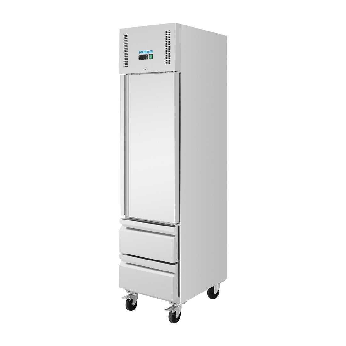 Polar U-Series Single Door & 2 Drawer Slimline GN Cabinet Fridge 292Ltr