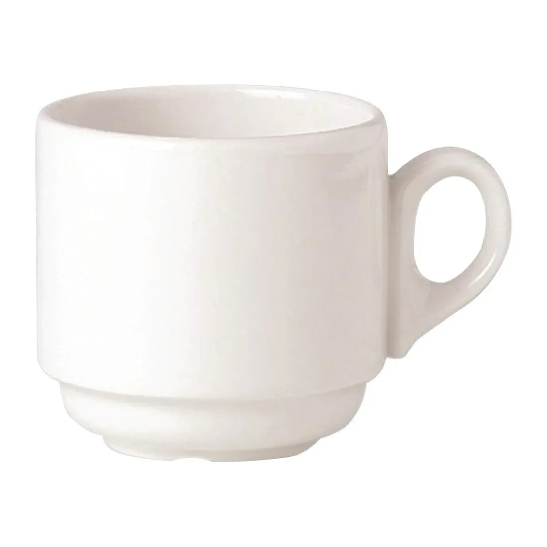 V0040 Steelite Simplicity White Atlanta Stacking Cups 212ml (Pack of 36) - JD Catering Equipment Solutions Ltd