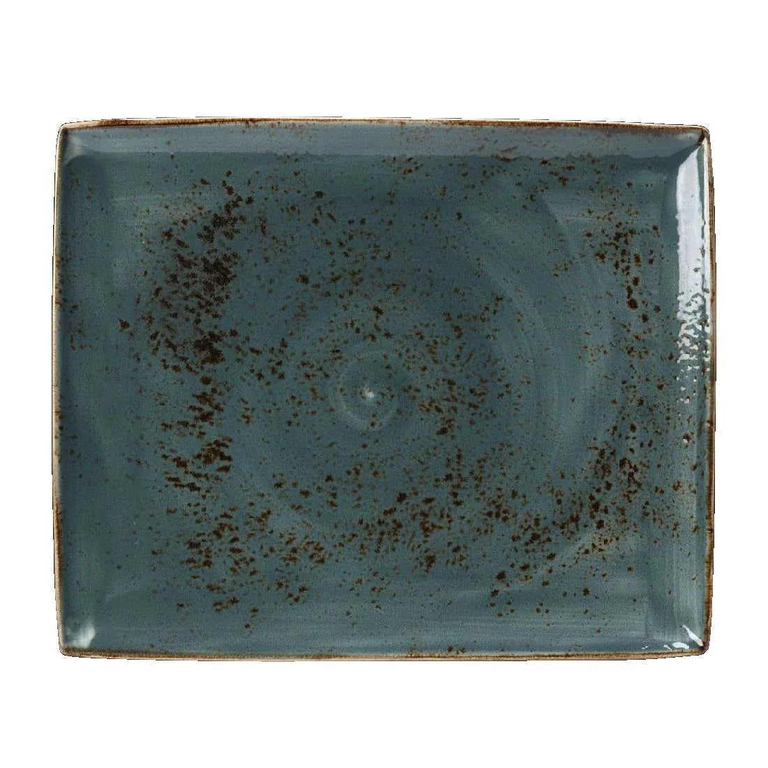 V010 Steelite Craft Blue Rectangular Platters 330x 270mm (Pack of 6) - JD Catering Equipment Solutions Ltd