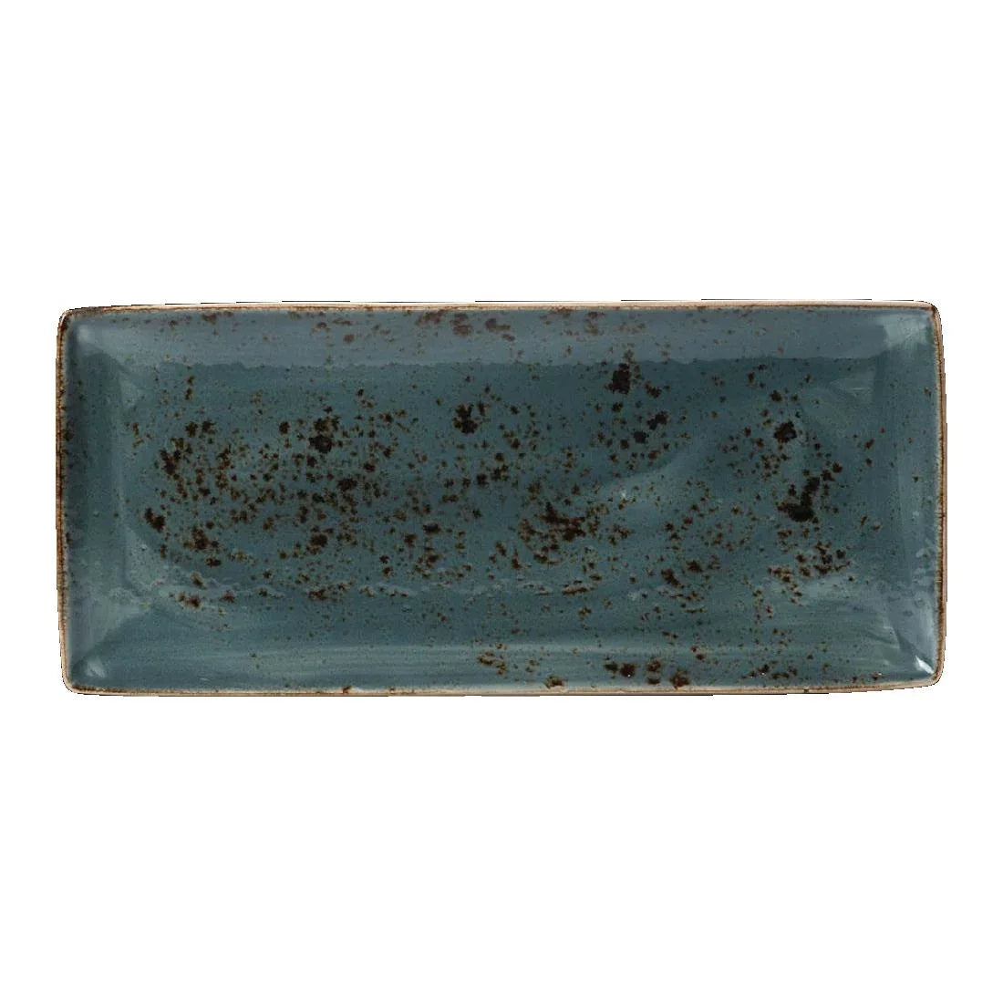 V012 Steelite Craft Blue Rectangular Platters 370x 265mm (Pack of 6) - JD Catering Equipment Solutions Ltd