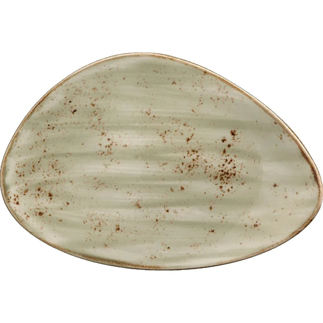 V046 Steelite Craft Green Freestyle Plates 370mm (Pack of 6) - JD Catering Equipment Solutions Ltd