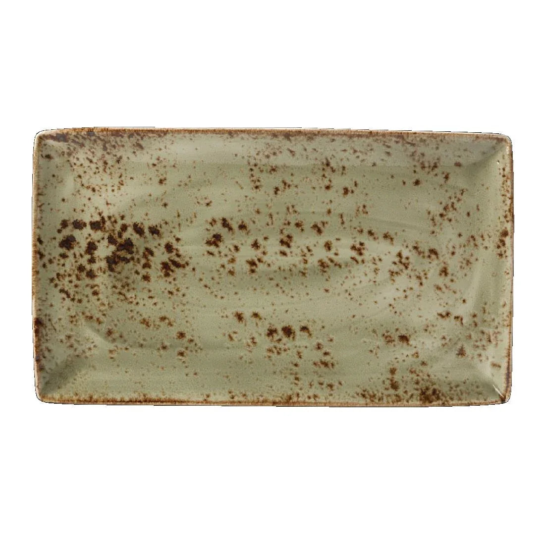 V057 Steelite Craft Green Rectangular Platters 330x 190mm (Pack of 6) - JD Catering Equipment Solutions Ltd