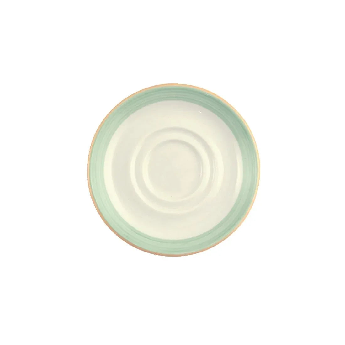 V2885 Steelite Rio Green Low Cup Saucers 165mm (Pack of 36) - JD Catering Equipment Solutions Ltd