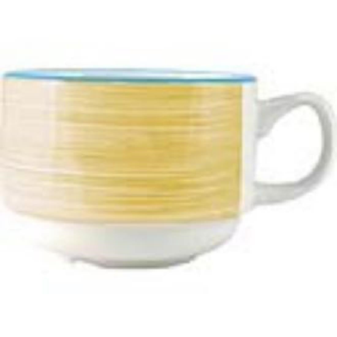 V2973 Steelite Rio Yellow Slimline Stacking Cups 200ml (Pack of 36)