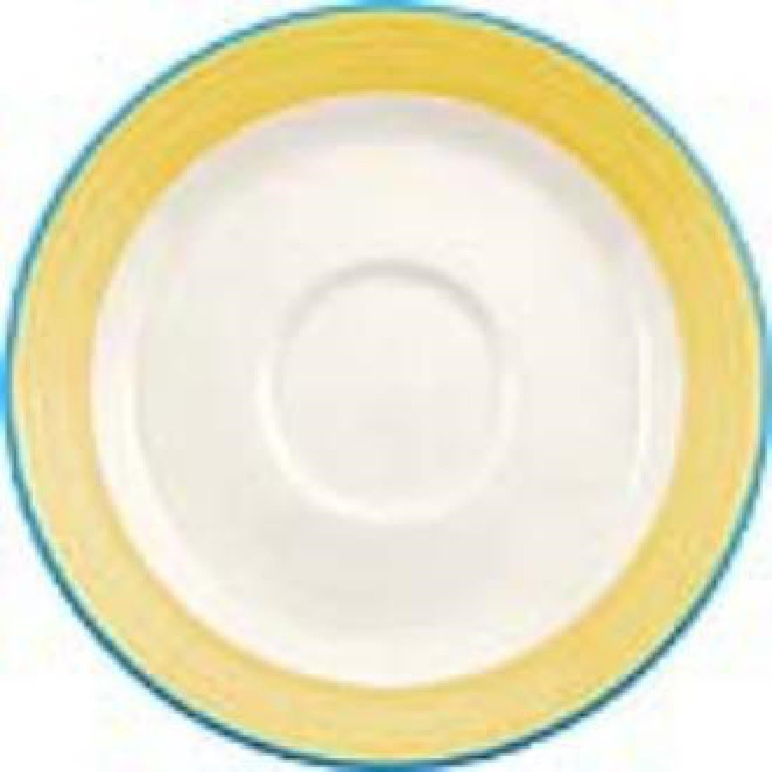 V2974 Steelite Rio Yellow Saucers 150mm (Pack of 36)