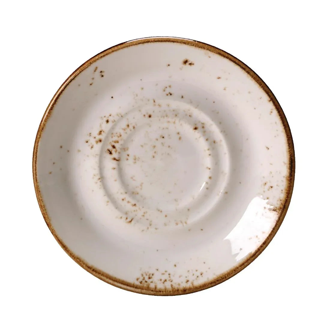 V535 Steelite Craft White Stand and Saucer Double Well Large (Pack of 36) - JD Catering Equipment Solutions Ltd
