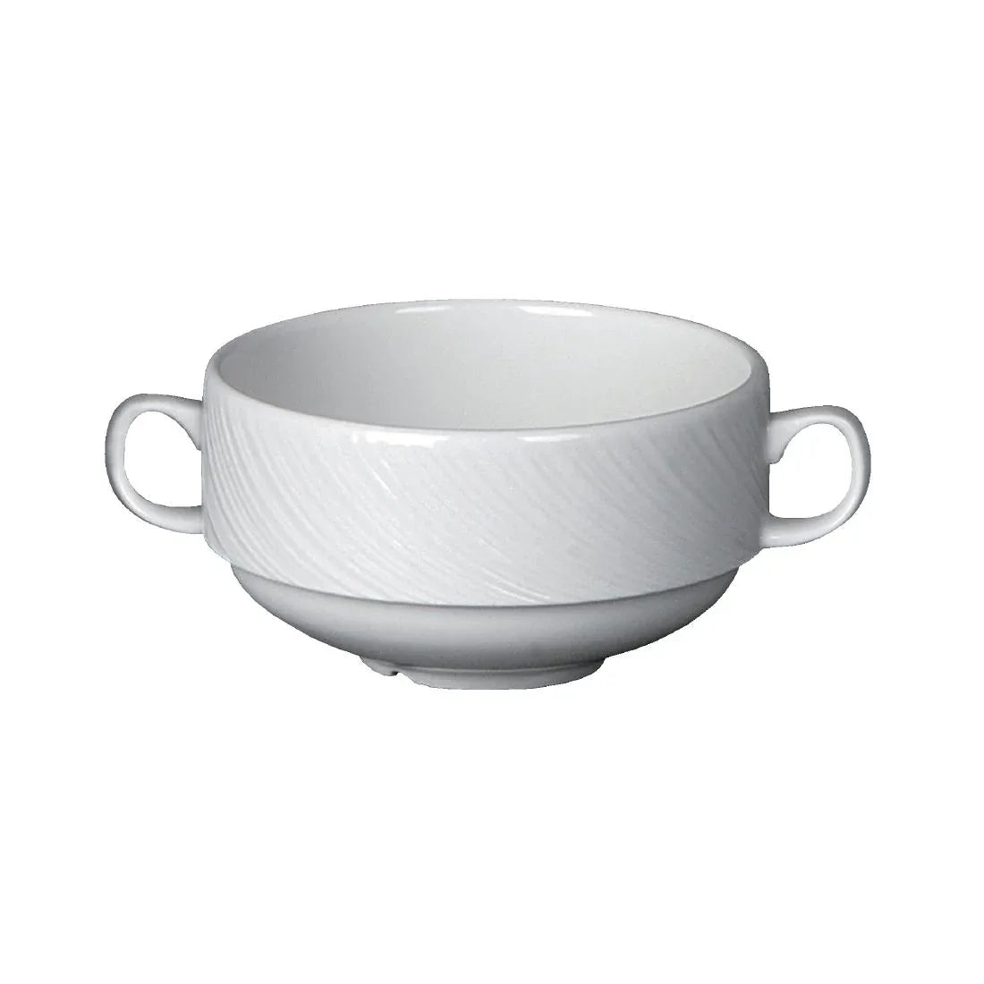 V6432 Steelite Spyro Handled Soup Cups 285ml (Pack of 36) - JD Catering Equipment Solutions Ltd