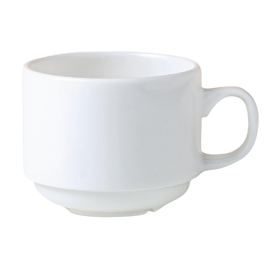 V6883 Steelite Monaco White Stacking Cups 212ml (Pack of 36)
