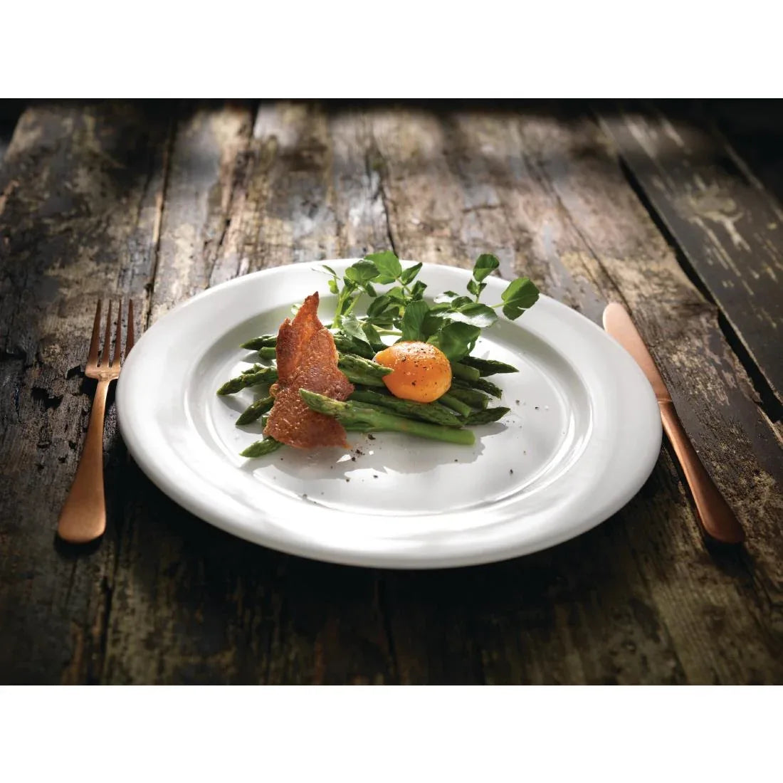 V6901 Steelite Monaco White Vogue Plates 255mm (Pack of 24) - JD Catering Equipment Solutions Ltd
