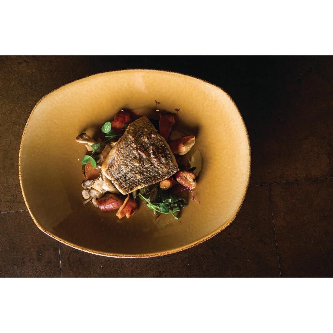 V7137 Steelite Terramesa Mustard Spice Plates 255mm (Pack of 24)