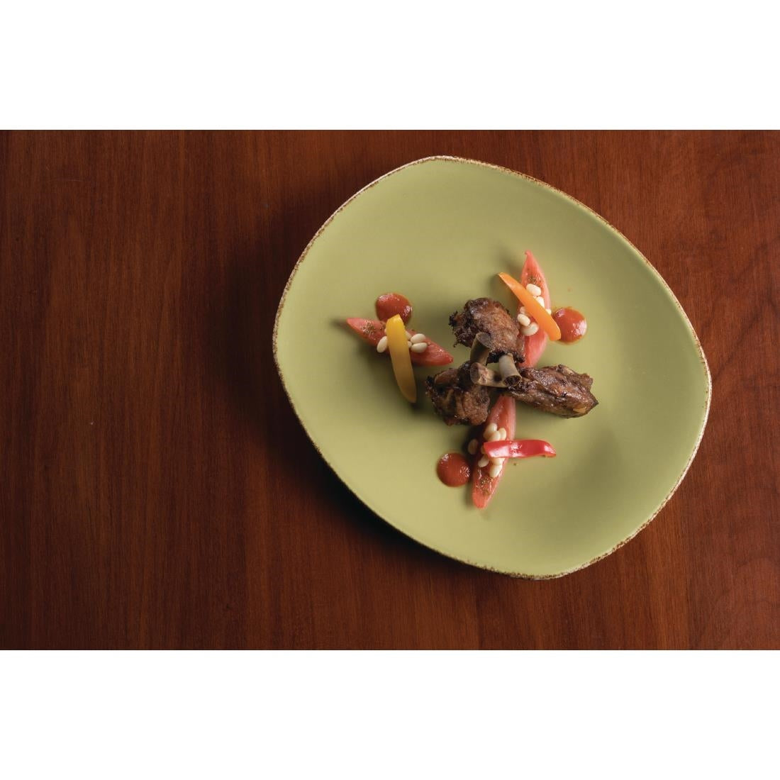 V7162 Steelite Terramesa Olive Spice Plates 202mm (Pack of 24)
