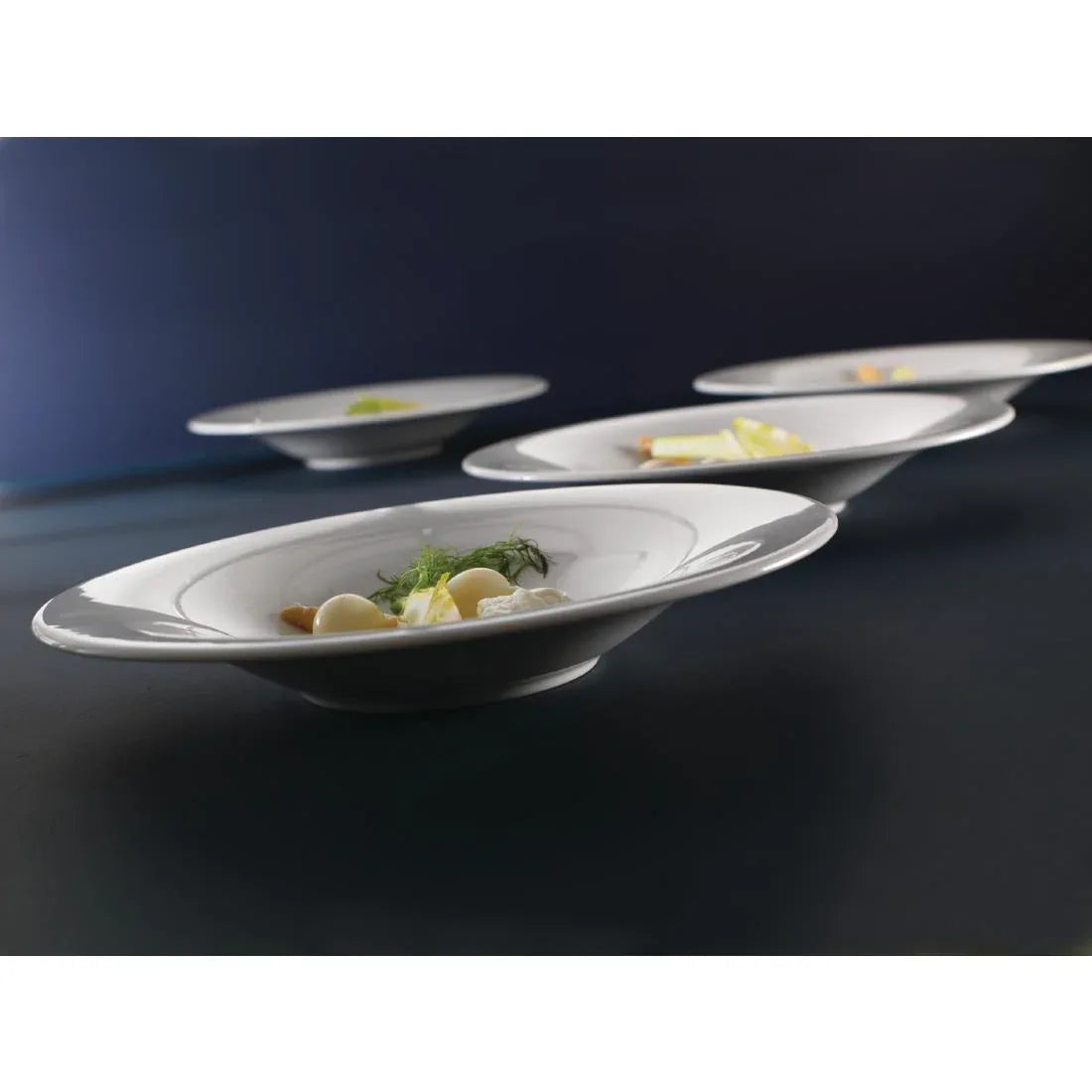 V7445 Steelite Monaco White Nouveau Bowls 230mm (Pack of 24) - JD Catering Equipment Solutions Ltd