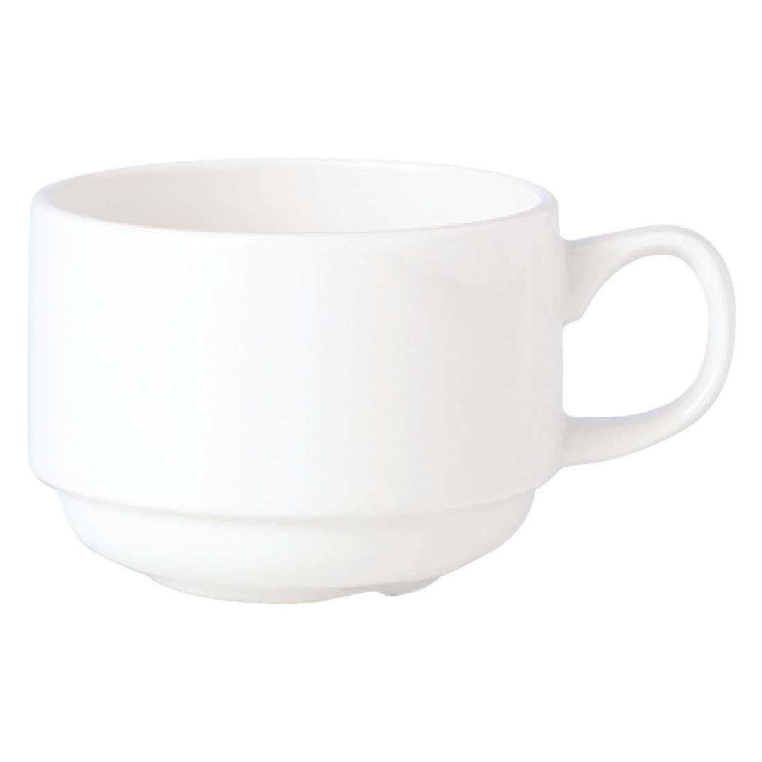 V7658 Steelite Simplicity White Stacking Espresso Cups 100ml (Pack of 12)