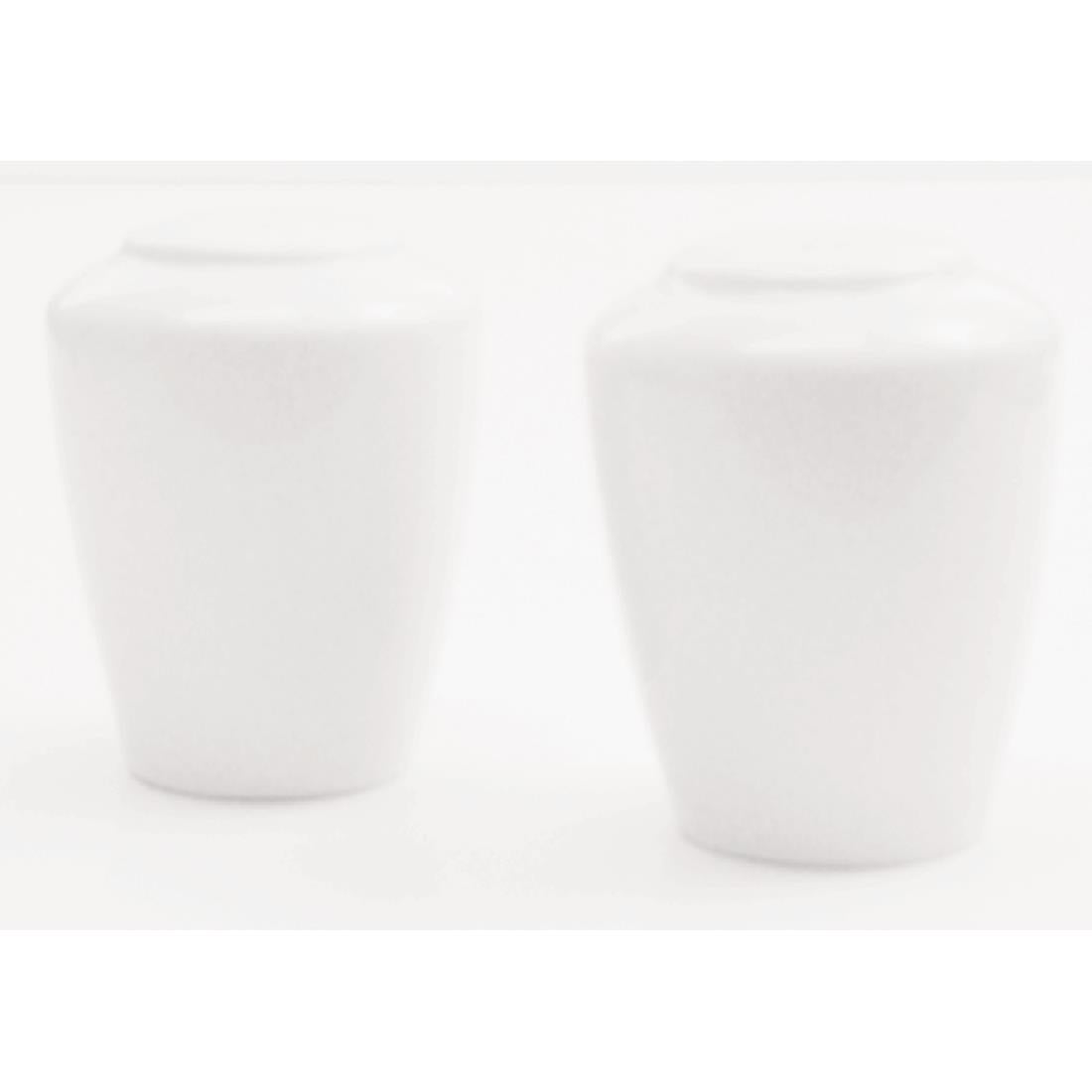 V9502 Steelite Simplicity White Harmony Pepper Shakers (Pack of 12)