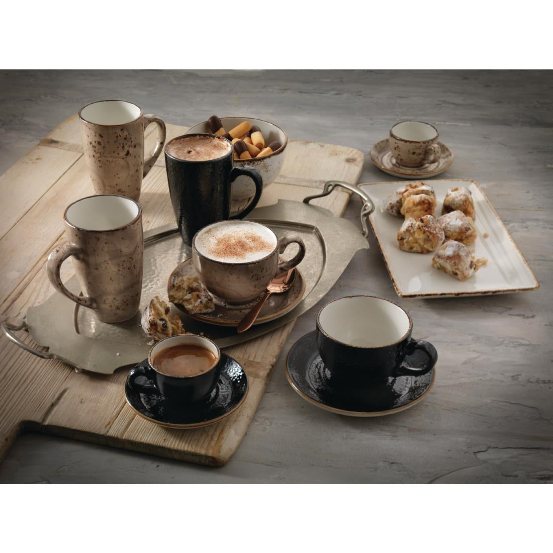 VV1029 Steelite Craft Liquorice Coupe Plates 153mm (Pack of 36)