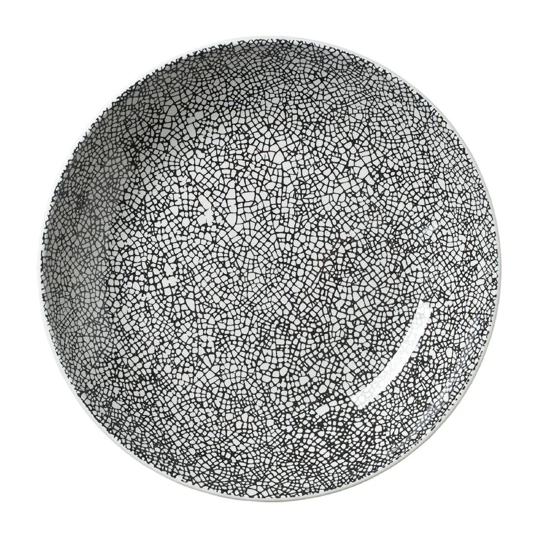 VV1047 Steelite Ink Crackle Black Coupe Bowls 205mm (Pack of 12) - JD Catering Equipment Solutions Ltd