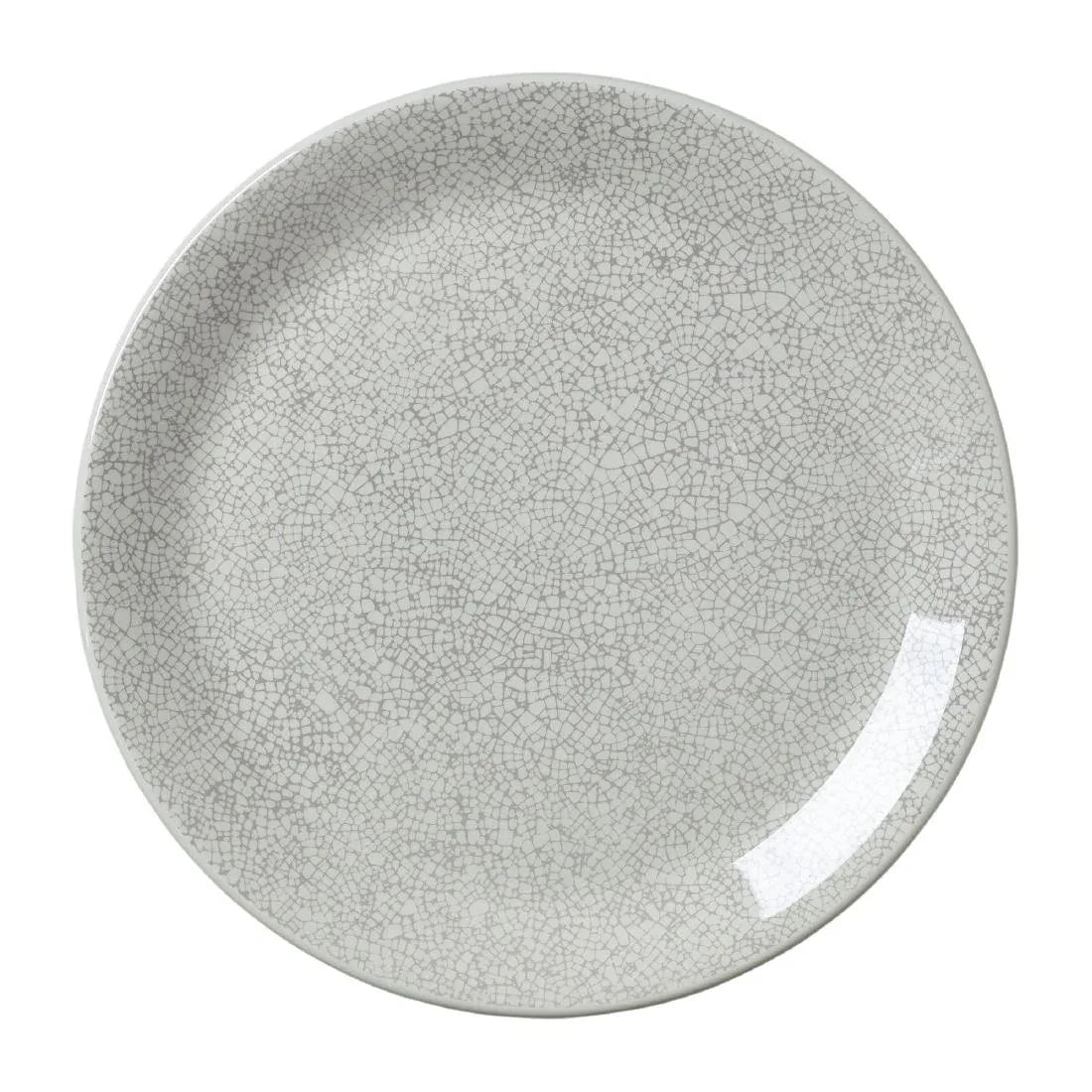 VV1049 Steelite Ink Crackle Grey Coupe Plates 253mm (Pack of 12) - JD Catering Equipment Solutions Ltd