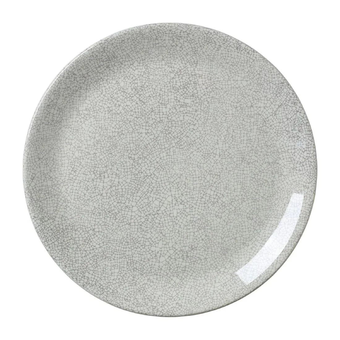 VV1050 Steelite Ink Crackle Grey Coupe Plates 203mm (Pack of 12) - JD Catering Equipment Solutions Ltd
